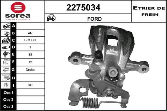 EAI 2275034 - Pinza freno autozon.pro