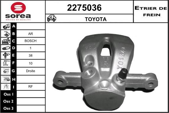 EAI 2275036 - Pinza freno autozon.pro