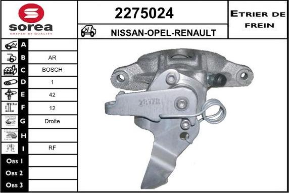 EAI 2275024 - Pinza freno autozon.pro