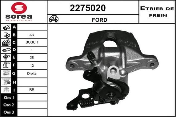 EAI 2275020 - Pinza freno autozon.pro