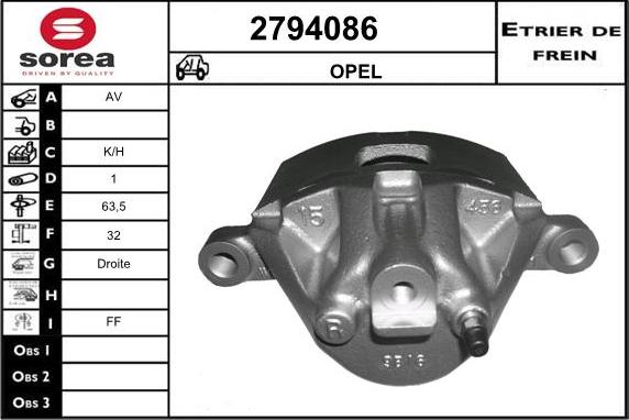 EAI 2794086 - Pinza freno autozon.pro