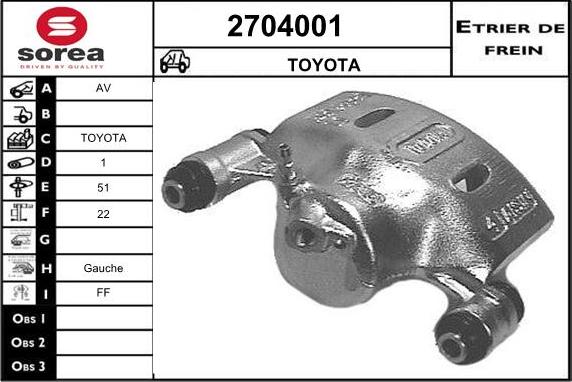 EAI 2704001 - Pinza freno autozon.pro