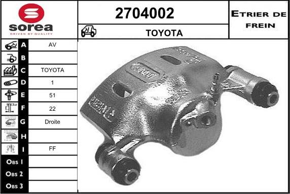 EAI 2704002 - Pinza freno autozon.pro