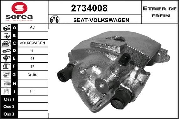 EAI 2734008 - Pinza freno autozon.pro