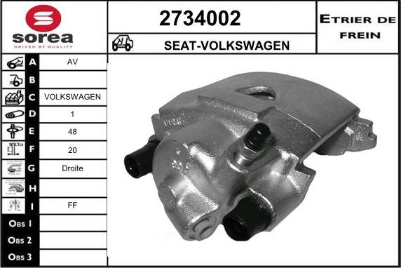 EAI 2734002 - Pinza freno autozon.pro