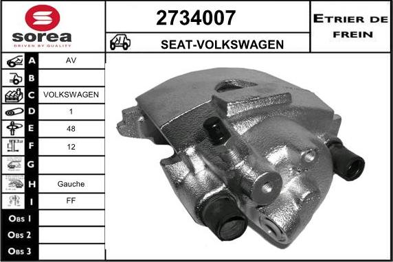 EAI 2734007 - Pinza freno autozon.pro