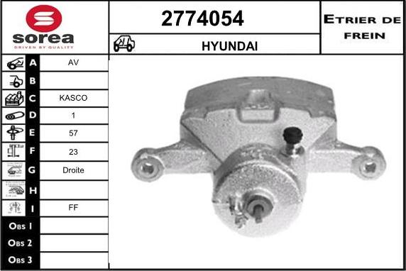 EAI 2774054 - Pinza freno autozon.pro