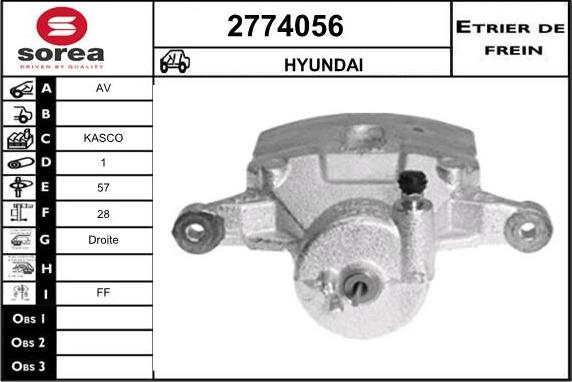 EAI 2774056 - Pinza freno autozon.pro