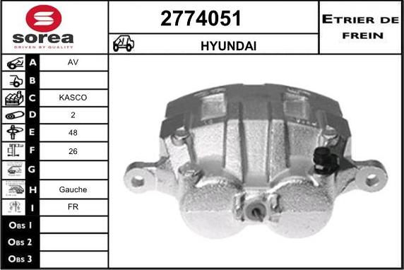 EAI 2774051 - Pinza freno autozon.pro