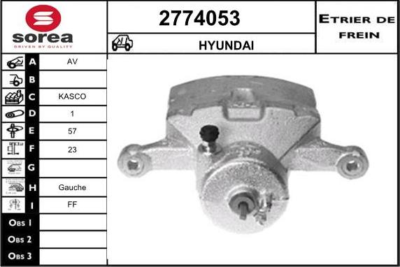 EAI 2774053 - Pinza freno autozon.pro