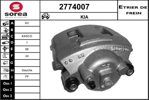 EAI 2774007 - Pinza freno autozon.pro