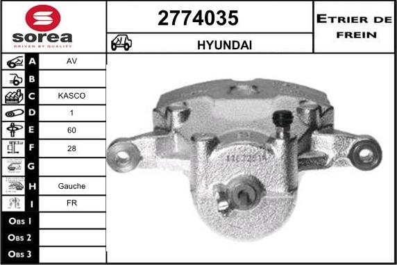 EAI 2774035 - Pinza freno autozon.pro