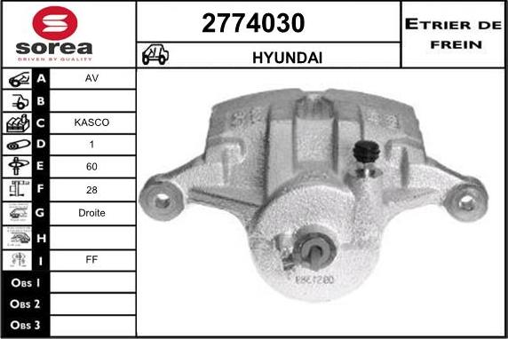 EAI 2774030 - Pinza freno autozon.pro