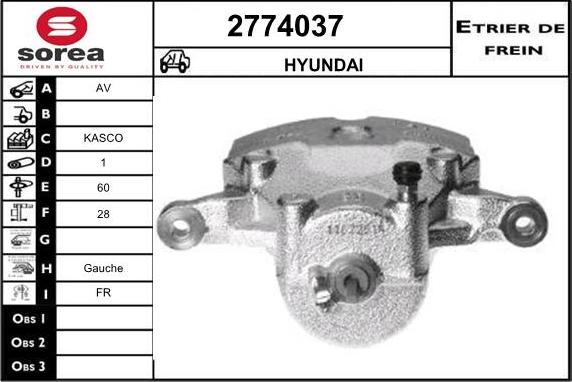 EAI 2774037 - Pinza freno autozon.pro