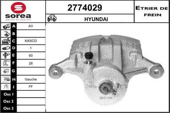 EAI 2774029 - Pinza freno autozon.pro