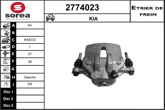 EAI 2774023 - Pinza freno autozon.pro