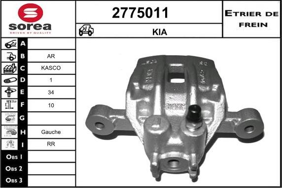 EAI 2775011 - Pinza freno autozon.pro