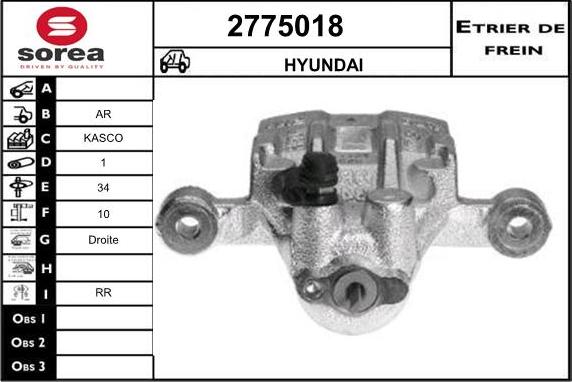 EAI 2775018 - Pinza freno autozon.pro