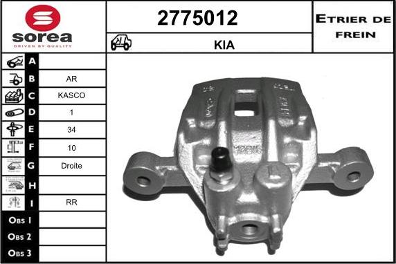 EAI 2775012 - Pinza freno autozon.pro