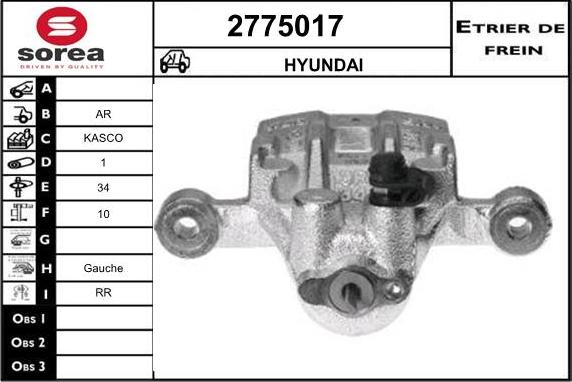 EAI 2775017 - Pinza freno autozon.pro