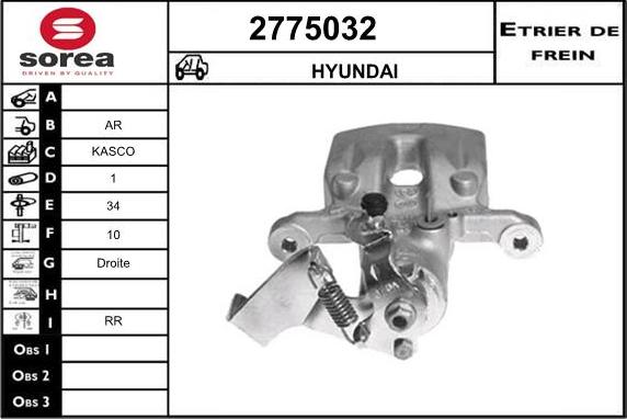 EAI 2775032 - Pinza freno autozon.pro