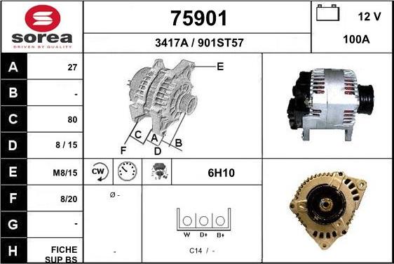 EAI 75901 - Alternatore autozon.pro