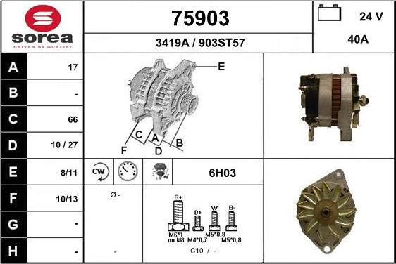 EAI 75903 - Alternatore autozon.pro