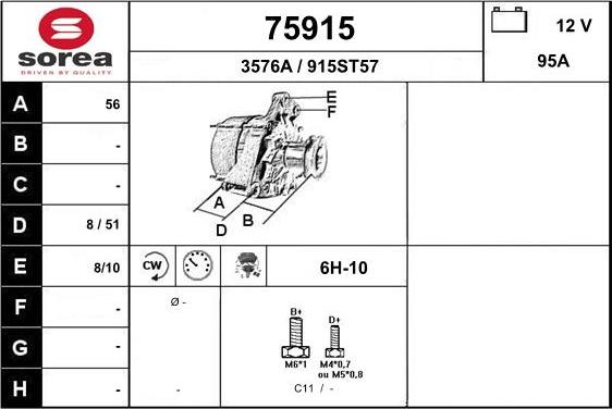 EAI 75915 - Alternatore autozon.pro