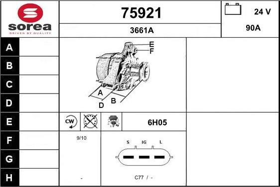 EAI 75921 - Alternatore autozon.pro