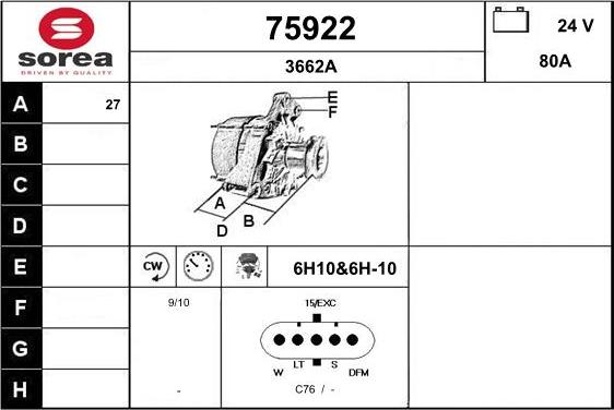 EAI 75922 - Alternatore autozon.pro