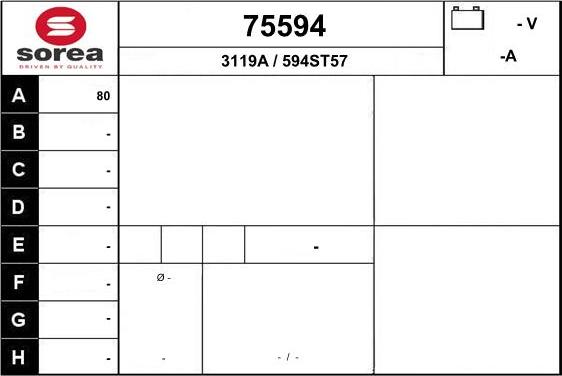 EAI 75594 - Alternatore autozon.pro