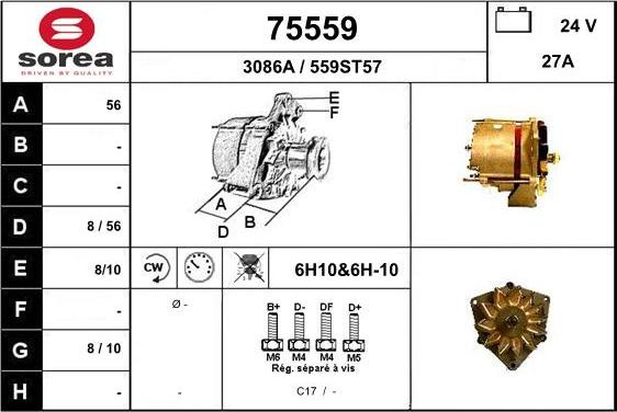 EAI 75559 - Alternatore autozon.pro