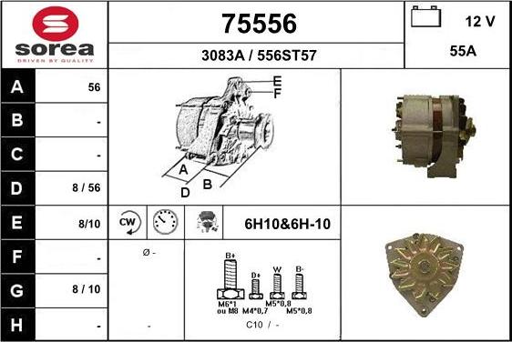 EAI 75556 - Alternatore autozon.pro