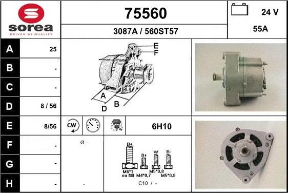 EAI 75560 - Alternatore autozon.pro