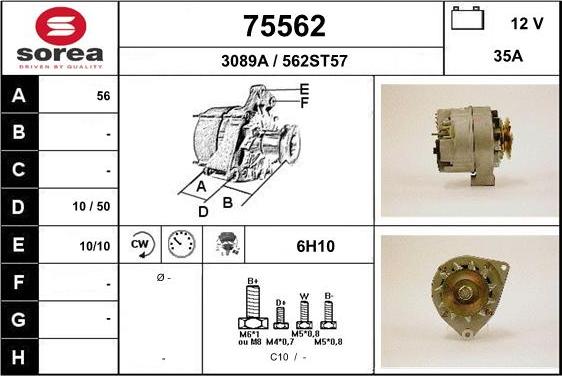 EAI 75562 - Alternatore autozon.pro