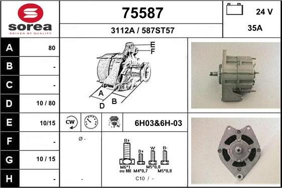 EAI 75587 - Alternatore autozon.pro