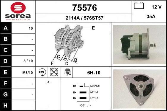 EAI 75576 - Alternatore autozon.pro