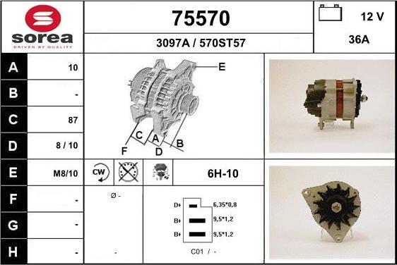 EAI 75570 - Alternatore autozon.pro