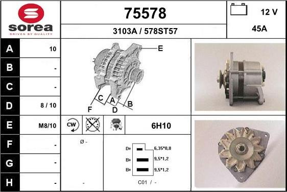 EAI 75578 - Alternatore autozon.pro