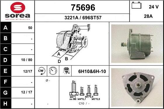 EAI 75696 - Alternatore autozon.pro