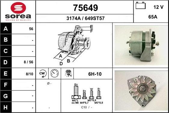 EAI 75649 - Alternatore autozon.pro