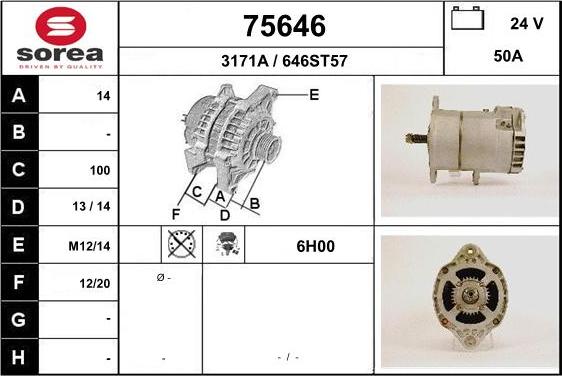 EAI 75646 - Alternatore autozon.pro