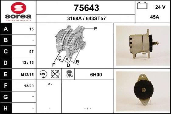 EAI 75643 - Alternatore autozon.pro