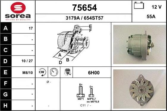 EAI 75654 - Alternatore autozon.pro