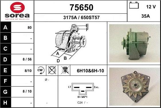 EAI 75650 - Alternatore autozon.pro