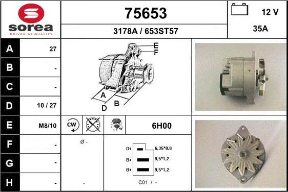 EAI 75653 - Alternatore autozon.pro