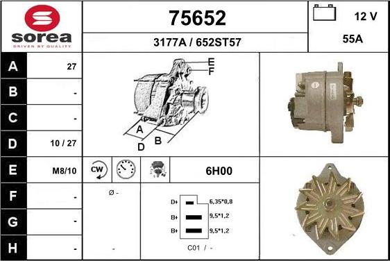 EAI 75652 - Alternatore autozon.pro