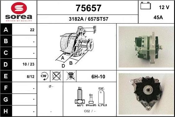 EAI 75657 - Alternatore autozon.pro