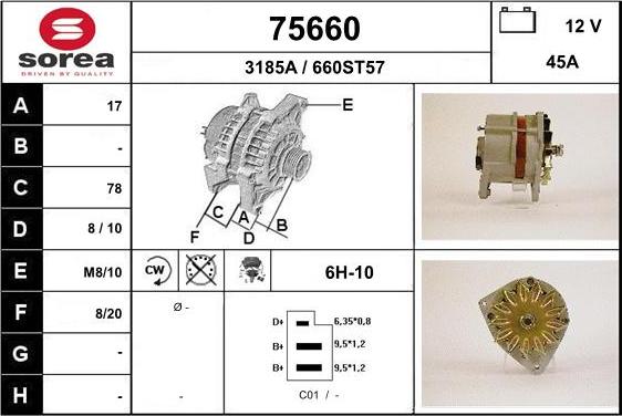 EAI 75660 - Alternatore autozon.pro