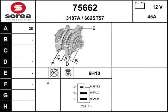 EAI 75662 - Alternatore autozon.pro